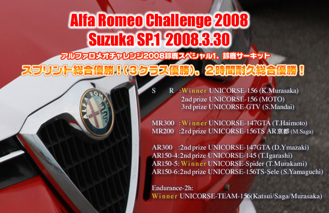 2007年　アルファロメオチャレンジ　鈴鹿スペシャル1　鈴鹿サーキット